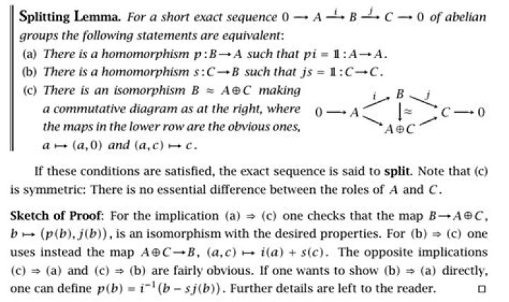 Proving the Splitting Lemma on pg.147 in AT.