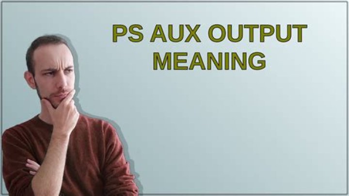 ps aux output meaning
