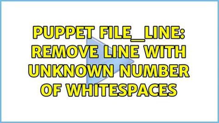 puppet file_line: remove line with unknown number of whitespaces