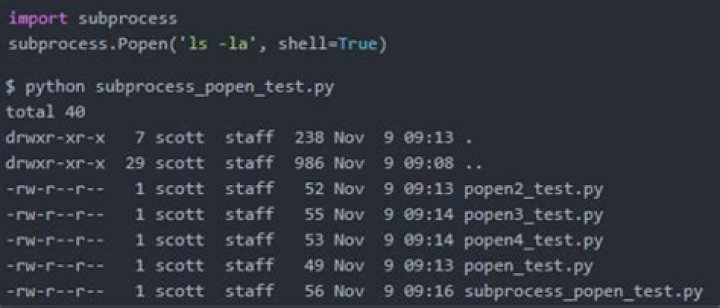 python subprocess.call() not working as expected