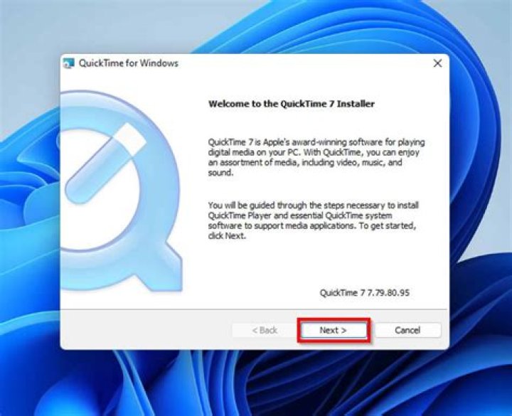 QuickTime player installation