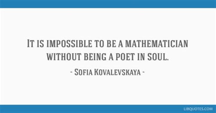 Quote from mathematician-poet