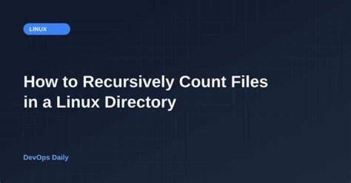 Recursively count all the files in a directory [duplicate]