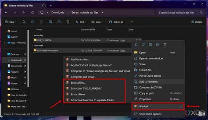 Recursively search for RAR files and extract them, once extracted, remove them