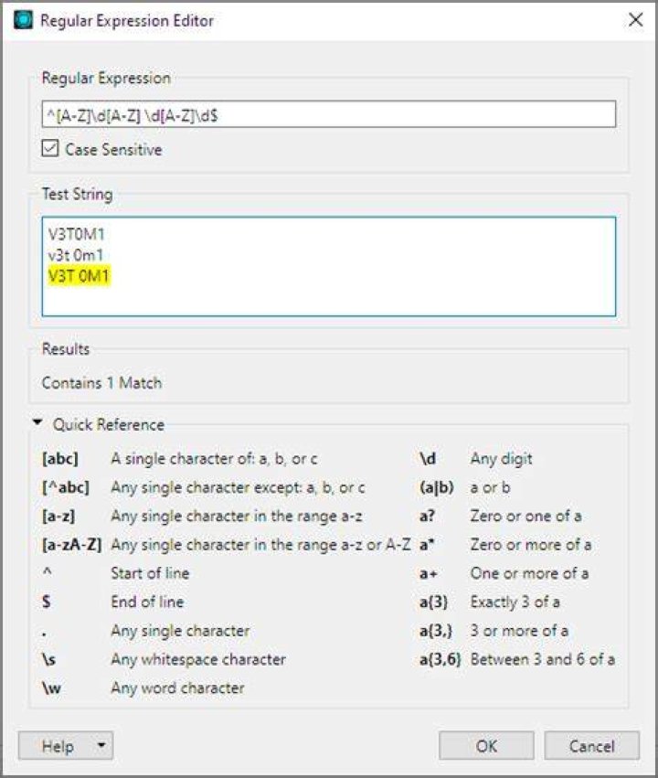 Regular expression help