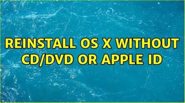 Reinstall OS X Without CD/DVD or Apple ID