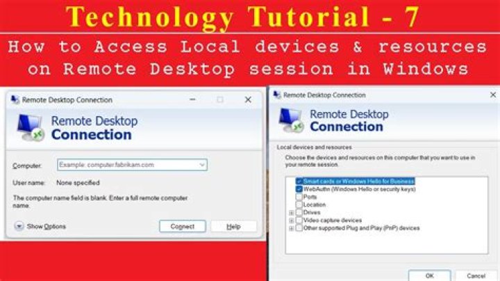 Remote Desktop Local Resources