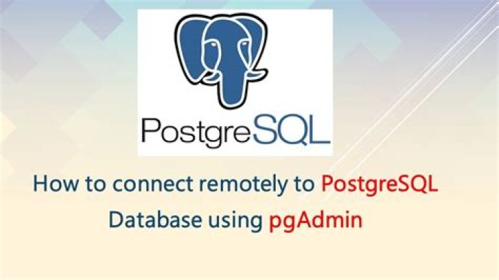 Remotely access postgresql database