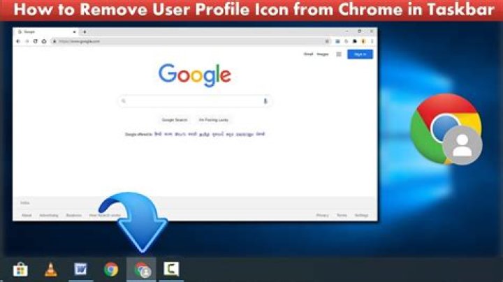 Removing the google chrome profile icon