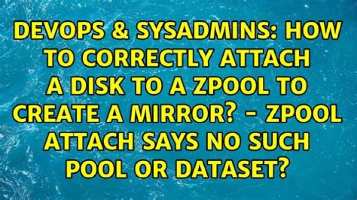 Replacing a dead disk in a zpool