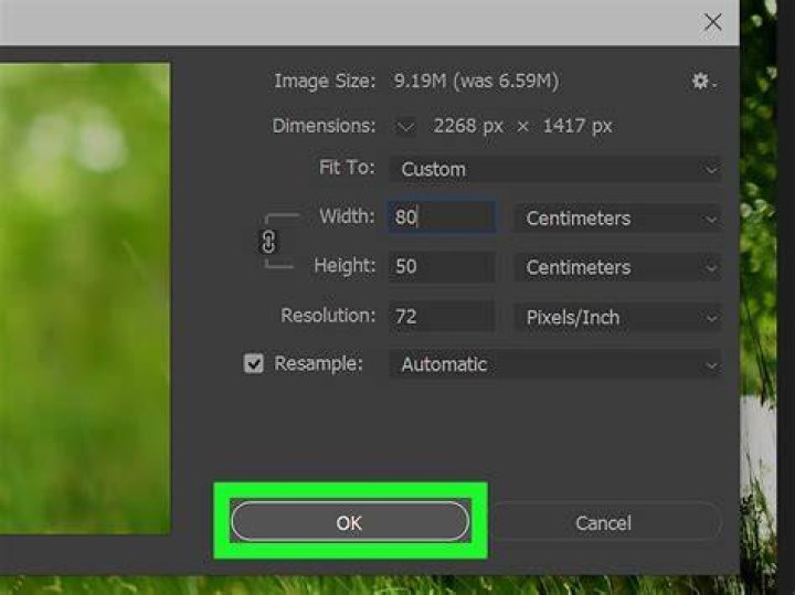 Resize image by largest dimension in Photoshop