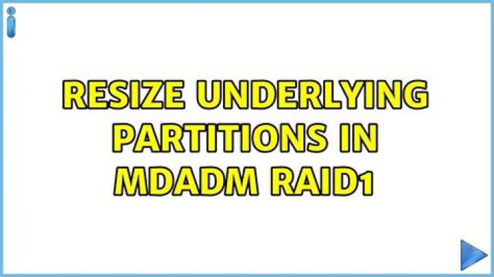Resize underlying partitions in mdadm RAID1