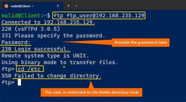 Restrict users to their home directory