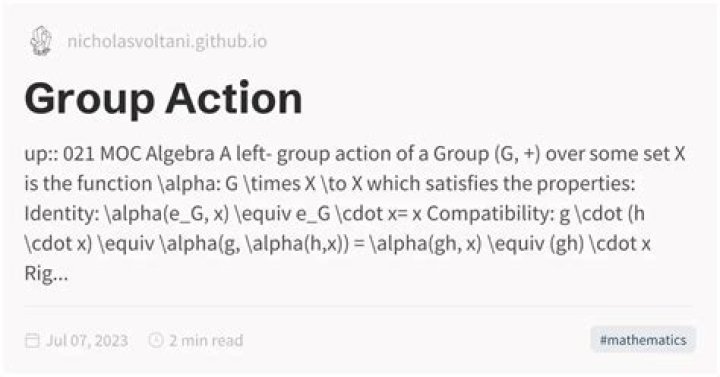 right group action