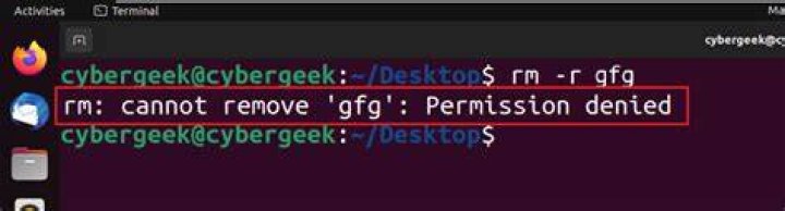 rm: cannot remove directory/: Permission denied