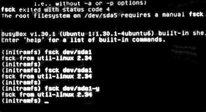 Root file system requires manual fsck [duplicate]