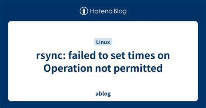 rsync: failed to set times on 