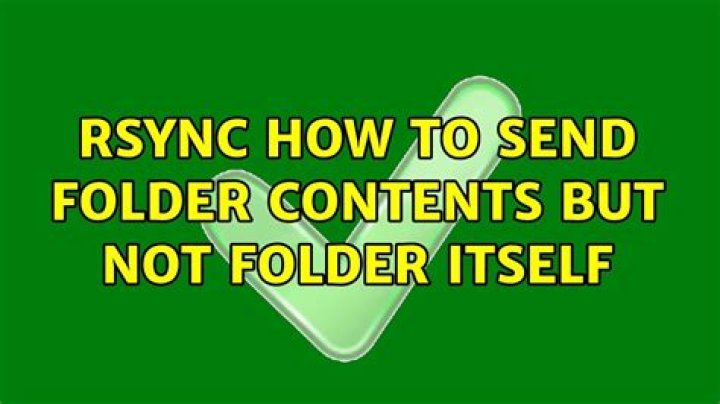 rsync how to send folder contents but not folder itself