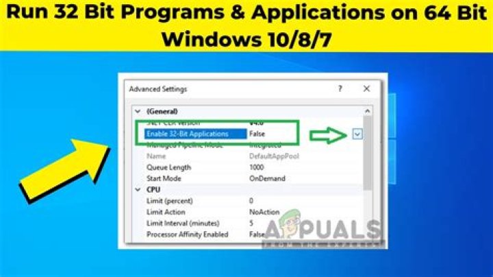 Run 32bit applications on Windows 10 64 Bit