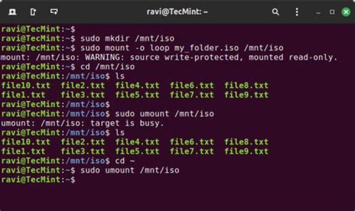 Run an ISO file in Linux?