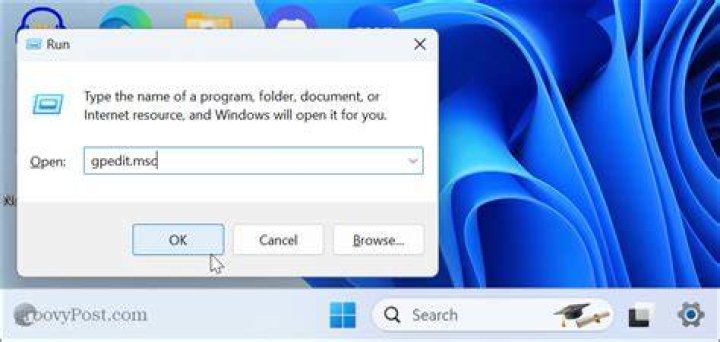 Run dialog box