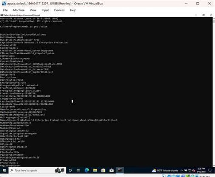 Run WMIC command across network