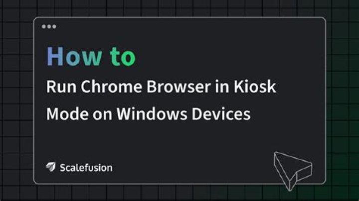 Running latest Chrome for Windows in kiosk mode