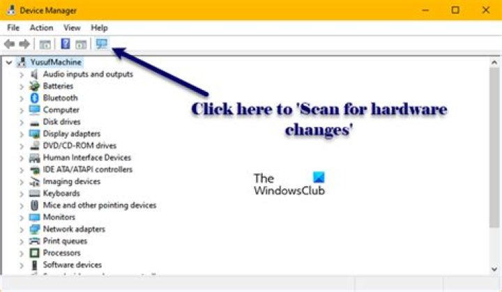 Scan for hardware changes