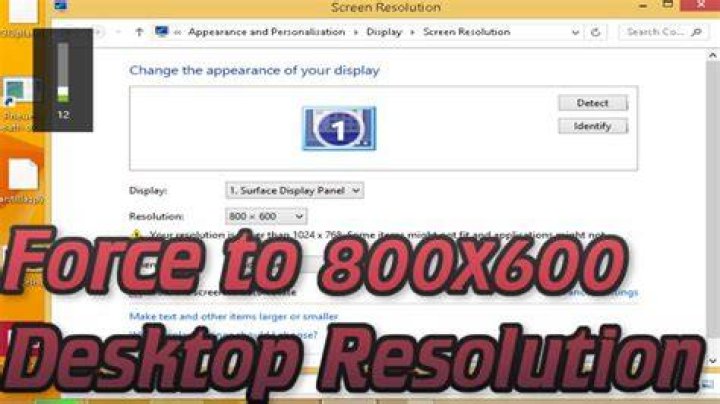 Screen resolution locked at 800x600