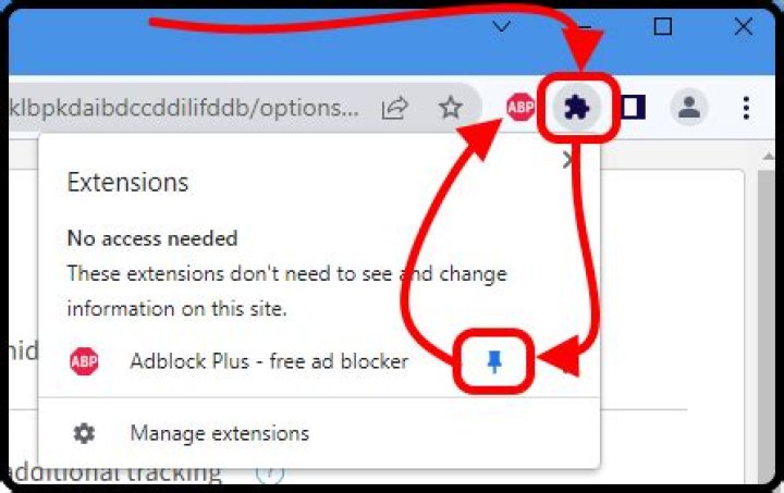 Screen shot of Adblock Plus Options