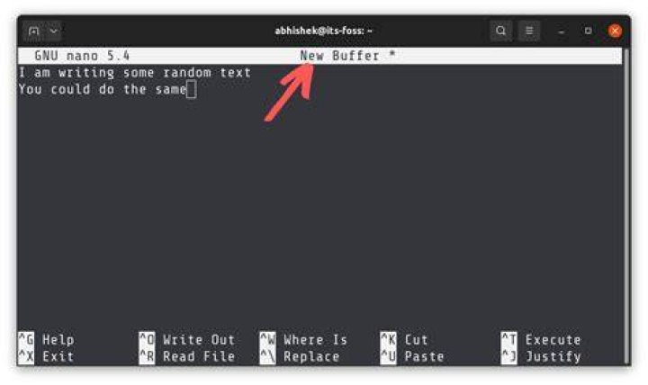 Screenshot of terminal while editing commit