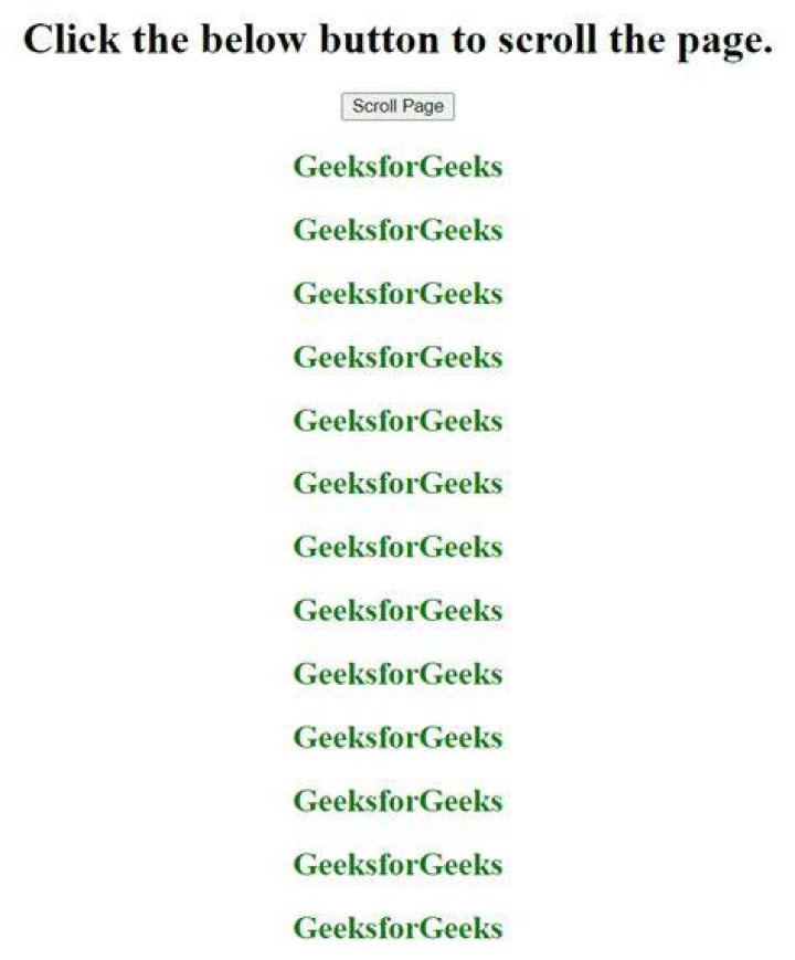 Scroll Automatically to the Bottom of the Page