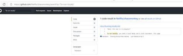 Searching chaos monkey on GitHub with unquoted terms