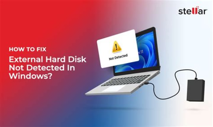 Secondary external hard disk not detected
