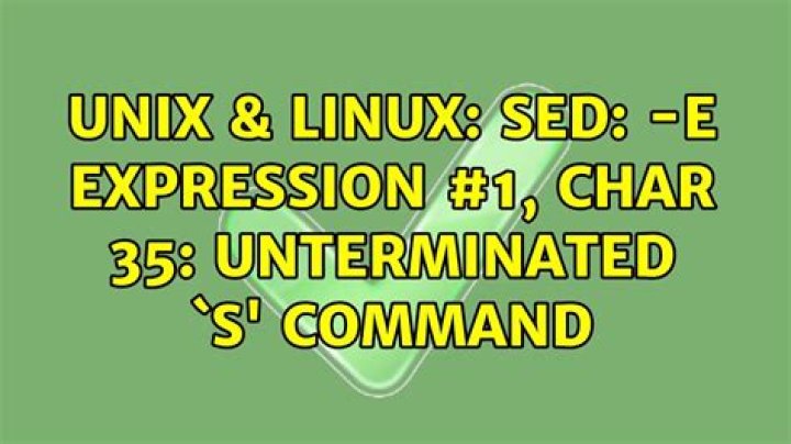 sed variable expansion not working (unterminated `s' command)