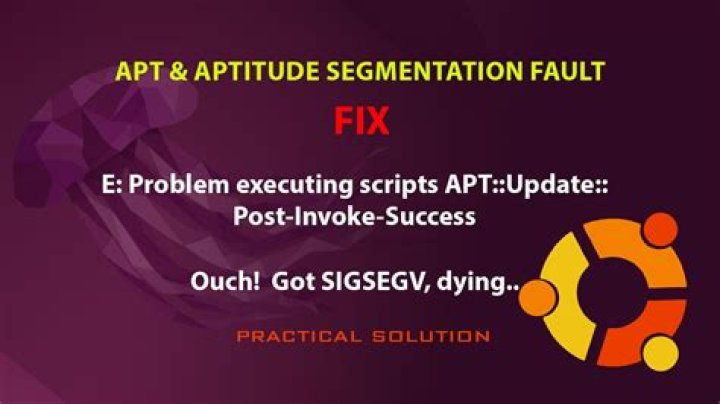 Segmentation fault while running apt-get update