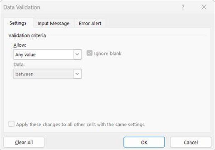 Select Data dialog