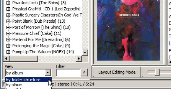 separate library paths in folder structure view