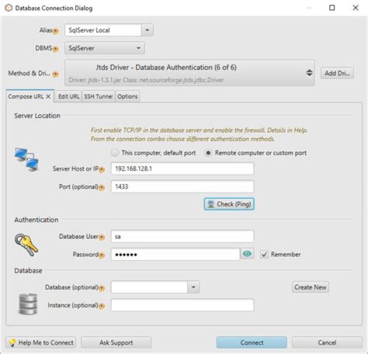 Server Setup Dialog #4