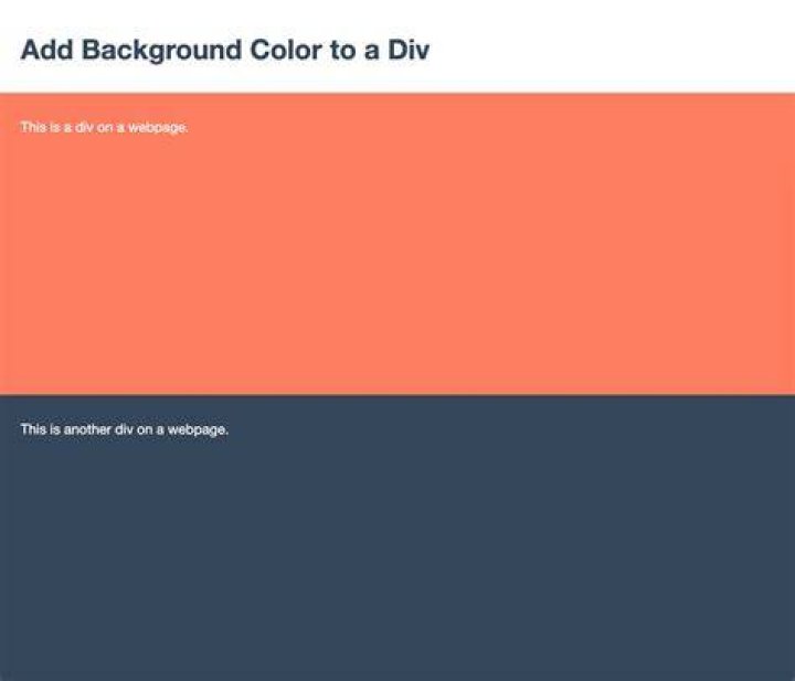 Set div background color with only html
