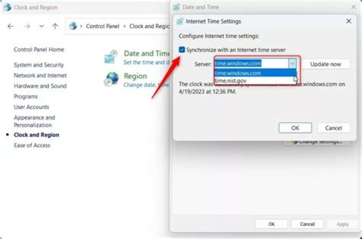 Set Windows time server