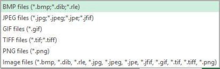 Setting the filter to an OpenFileDialog to allow the typical image formats?