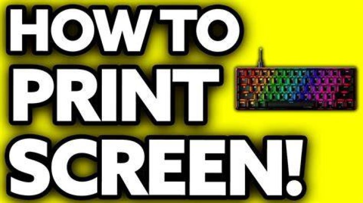 settings for print screen