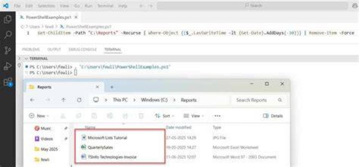 shell script to remove files didn't work