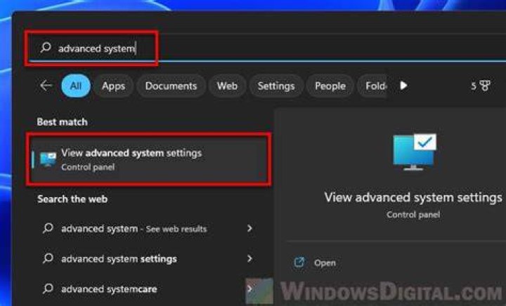 Show advanced settings