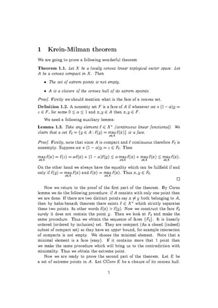 Simple proof of Krein-Smulian