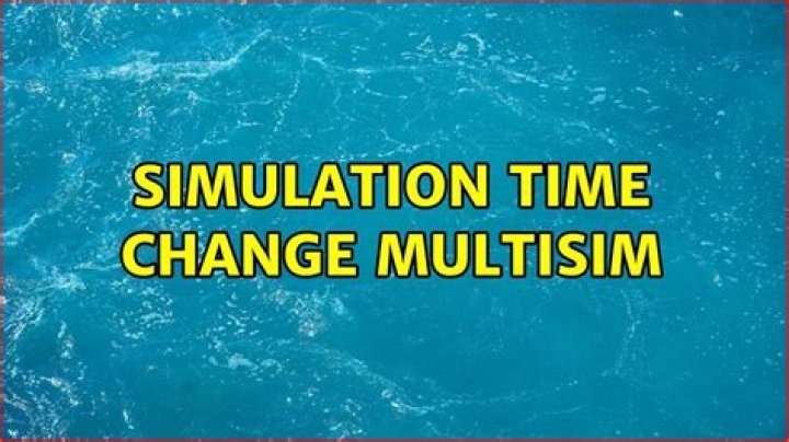 Simulation time change multisim
