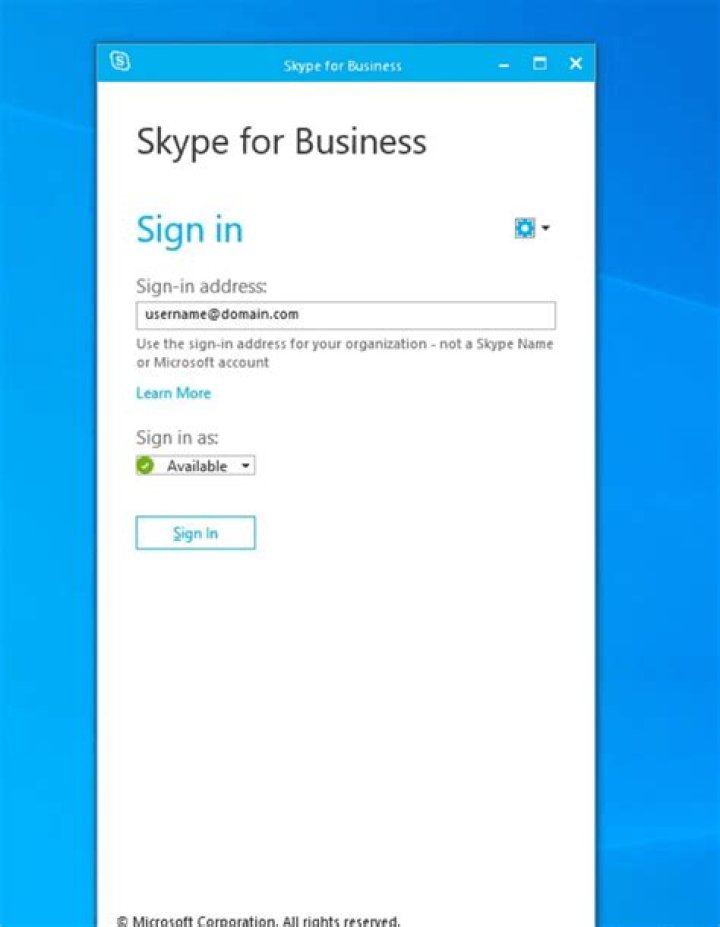 Skype for business IM settings