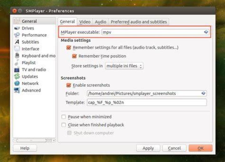 SMPlayer + mpv missing OSD