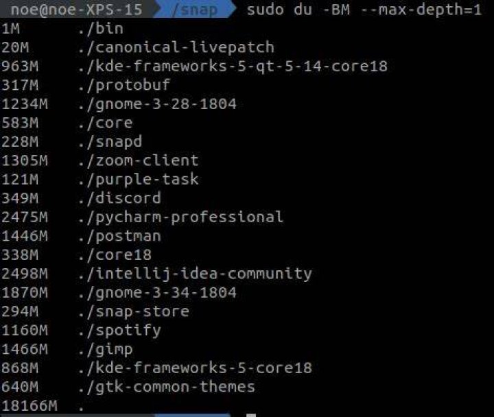 snap folder in /root/